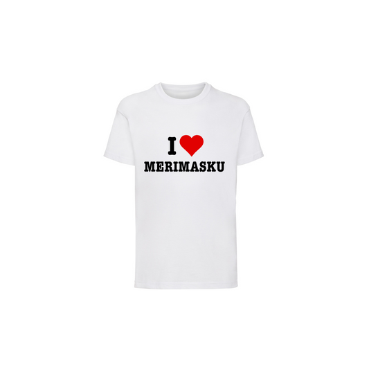 LASTEN I LOVE MERIMASKU T-PAITA